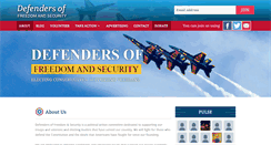Desktop Screenshot of defendersoffreedomandsecurity.com